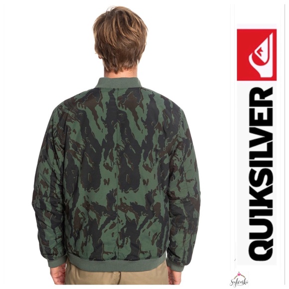 🔥Quiksilver Hakata Bay Bomber Jacket NWT - Picture 3 of 9